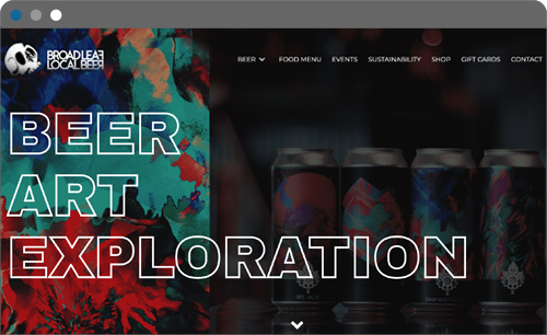 broadleaf beer website screenshot