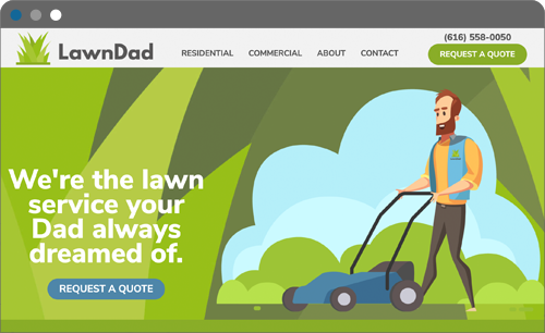 lawd dad website screenshot