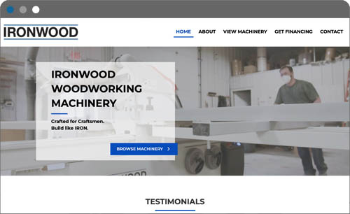 ironwood machinery canada homepage